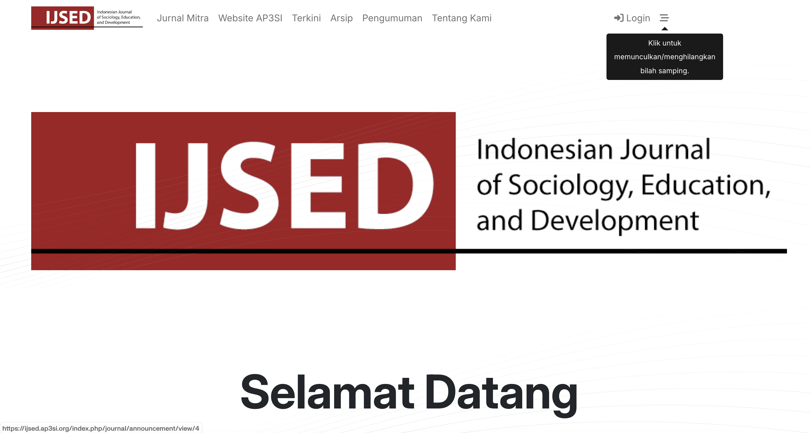 IJSED — Indonesian Journal of Sociology, Education and Development